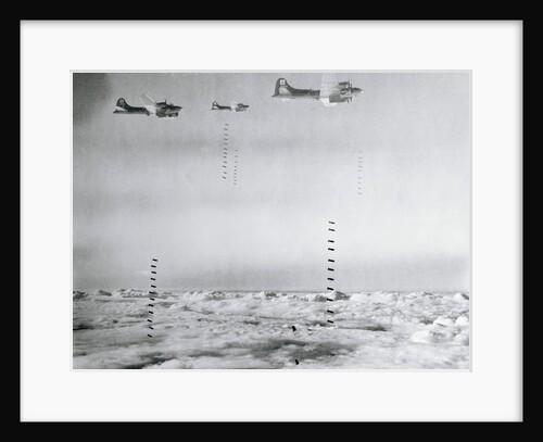 US Flying Fortresses Over Germany by Anonymous