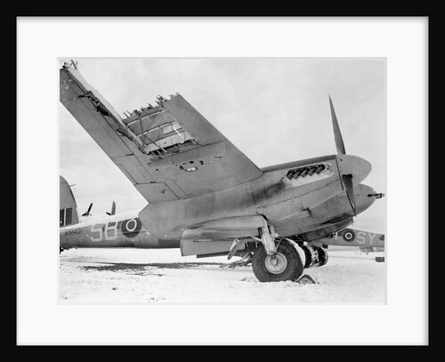 De Havilland Mosquito on Runway by Anonymous