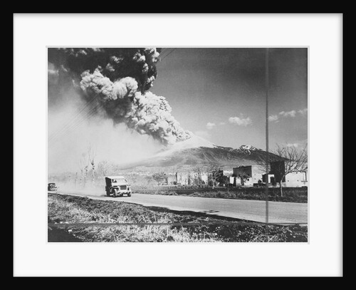 View of Mt Vesuvius Erupting by Anonymous