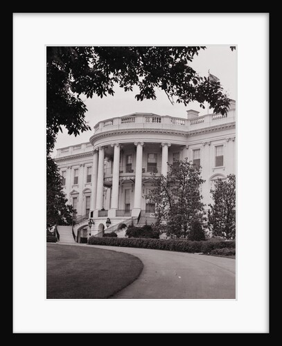Exterior View of the White House by Anonymous