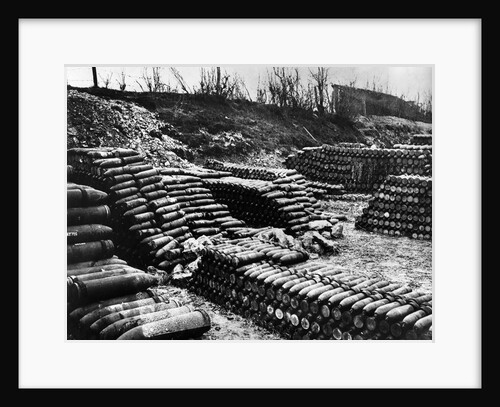 View of French Army Artillery Shell Depot by Anonymous