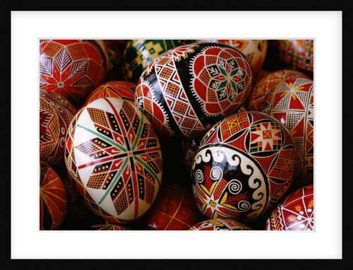 Basket of Ukrainian Easter Eggs by Anonymous