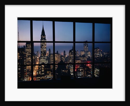 New York City View at Night by Anonymous