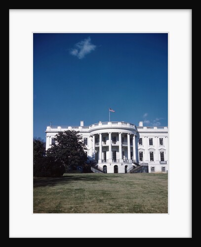 Photo Shows Exterior View of White House by Anonymous