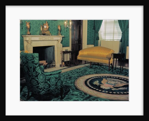 Empty Green Room at White House by Anonymous