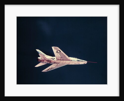 North American F-100 Airplane in Flight by Anonymous