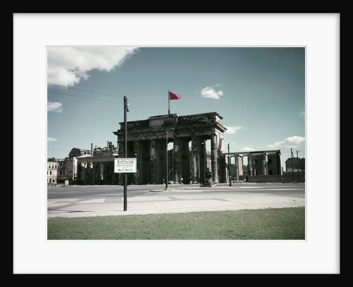 Exquisite Archway with German Sign in Front by Anonymous