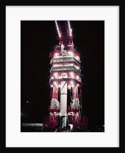 Jupiter-C Rocket Before Launching by Anonymous