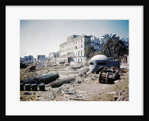 War-Ravaged Streets of Anzio by Anonymous