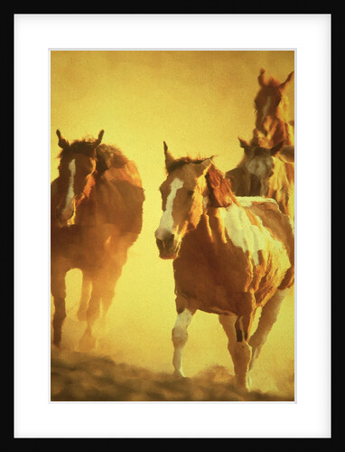 Running Horses by Anonymous