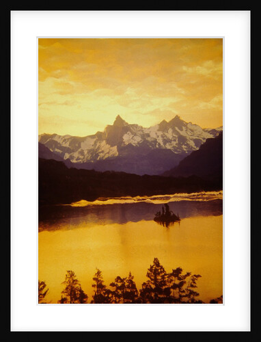 Sunset Over St. Mary Lake in Glacier National Park by Anonymous