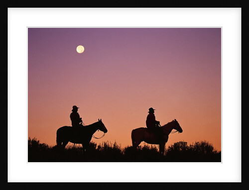 Cowboy Silhouettes by Anonymous