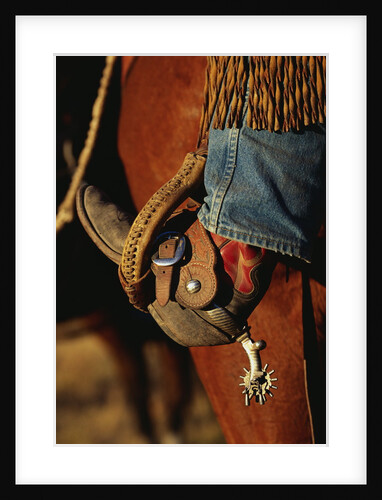 Close-up of Cowboy Wearing Spurs by Anonymous