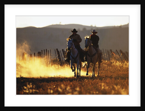 Cowboys on Galloping Horses by Anonymous