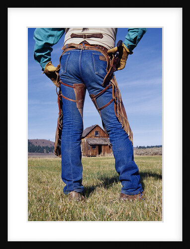Cowboy Outside Homestead by Anonymous