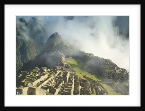 Machu Picchu in Morning Fog by Anonymous