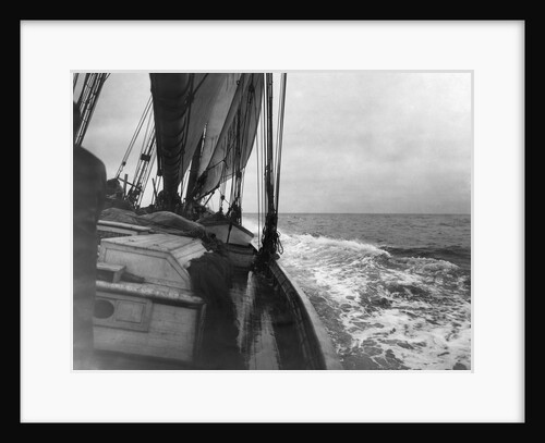Fishing Boat at Sea in Rough Weather by Anonymous