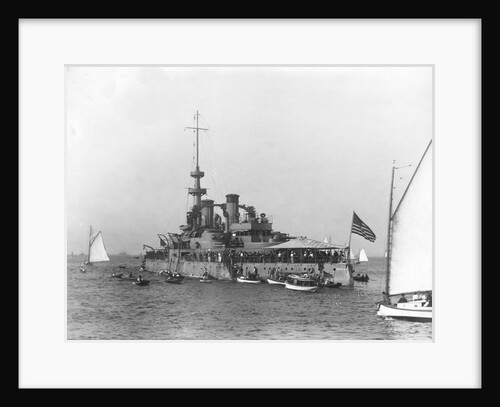 Battleship USS Oregon by Anonymous