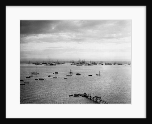 Sailboats Moored in Glen Cove by Anonymous