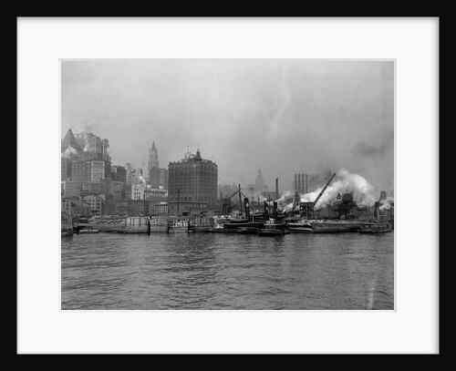 Tugboats in the New York Harbor by Anonymous