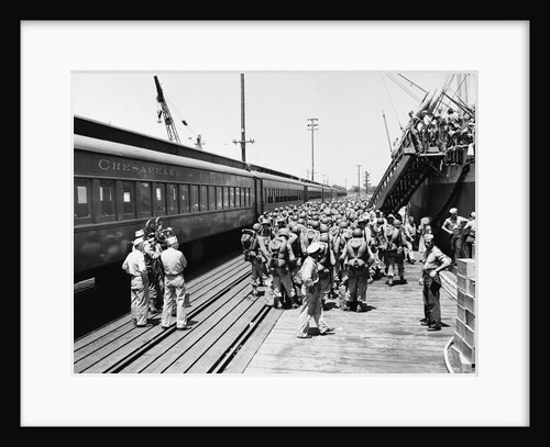 Troops Embarking at Hampton Roads by Anonymous