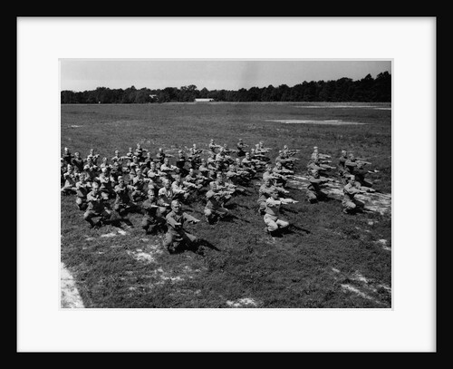 Army Calisthenics at Yoder Field by Anonymous