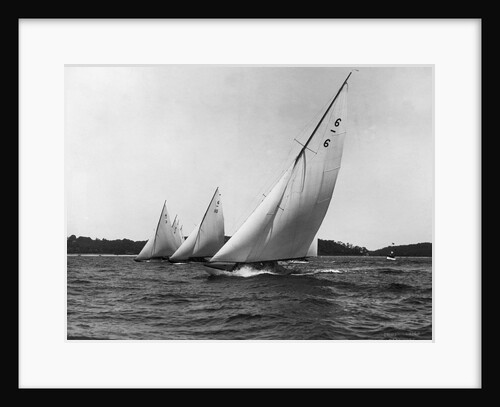 Yachts Participate in a Six Meter Race by Anonymous