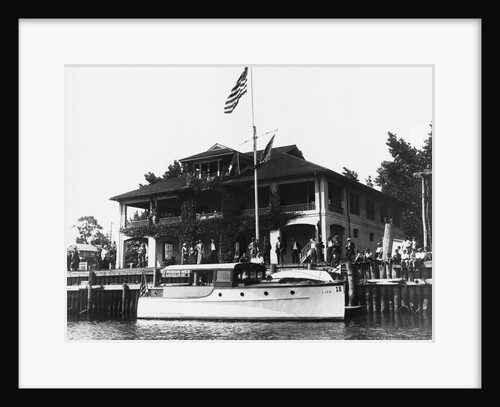 Boat Docked at a Yacht Club by Anonymous