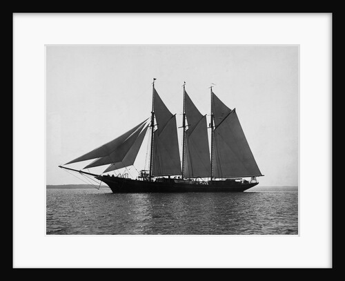 A Schooner with Full Sails by Anonymous