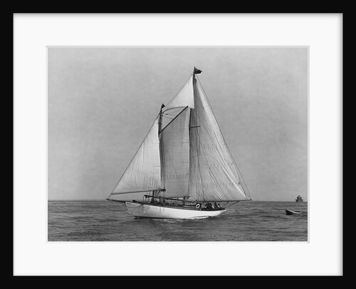 A Schooner Pulling a Dingy by Anonymous