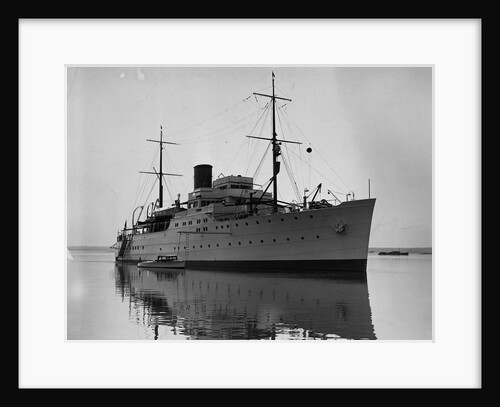 Small Motorboat Next to Vanderbilt Yacht by Anonymous