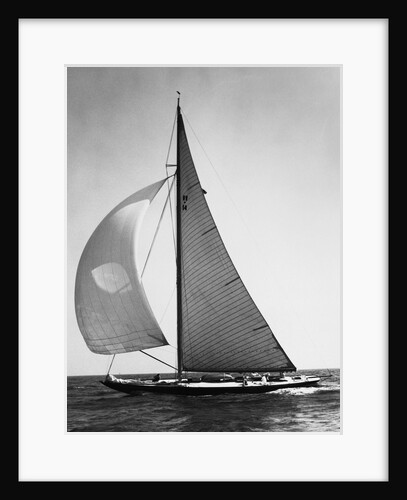 Sailboat with a Full Front Sail by Anonymous