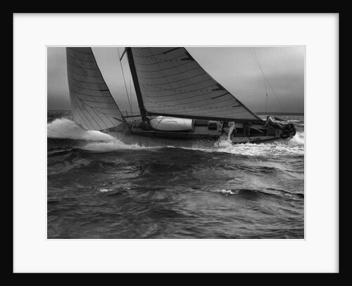 Sailboat Leaning in the Wind by Anonymous