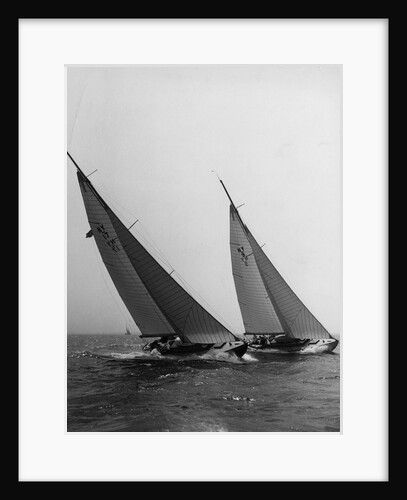 Sailboats Leaning in the Wind by Anonymous