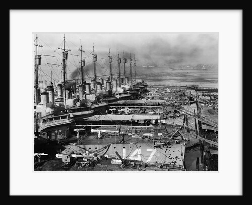 Naval Ships Undergoing Repairs by Anonymous