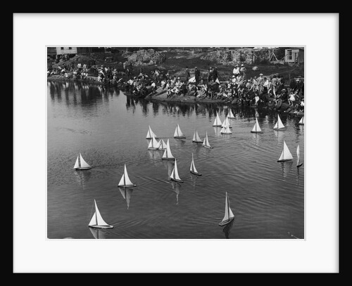 Model Yacht Regatta on a Pond by Anonymous