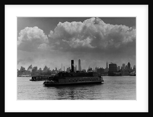 A Passenger Ferry in the Harbor by Anonymous