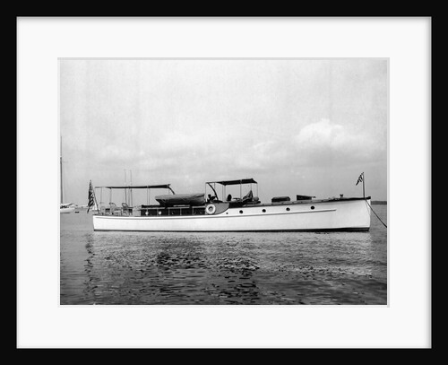 The Side View of a Steam Yacht by Anonymous