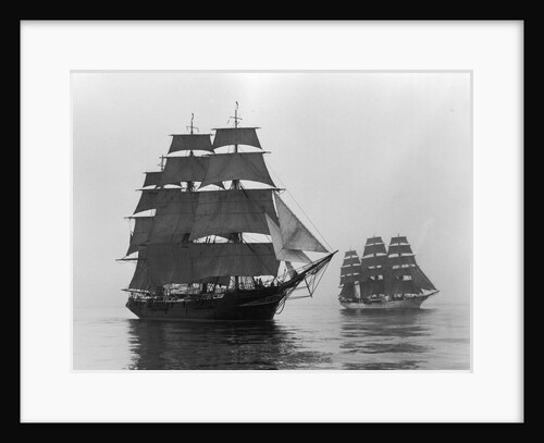 Ships Racing in Still Waters by Anonymous