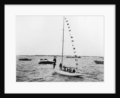 Launching Sailboat by Anonymous