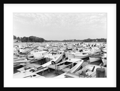Moored Oyster Boats at Deep Creek by Anonymous