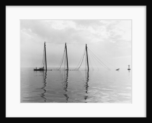 Partially Sunk Sailboat by Anonymous