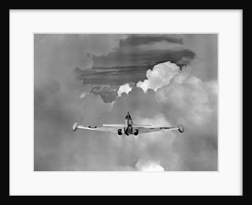 Navy Jet Photographing Hurricane Phenomena by Anonymous