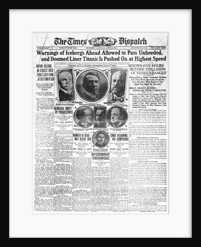 Front Page of The Times Dispatch by Anonymous