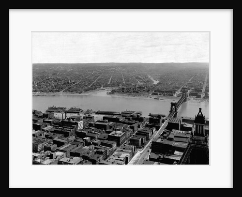 Cincinnati and Ohio River by Anonymous