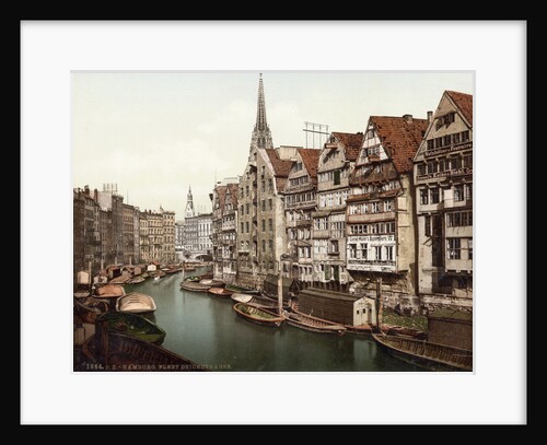Boats and Residences Lining Waterway by Anonymous