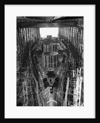 Battleship Under Construction by Anonymous