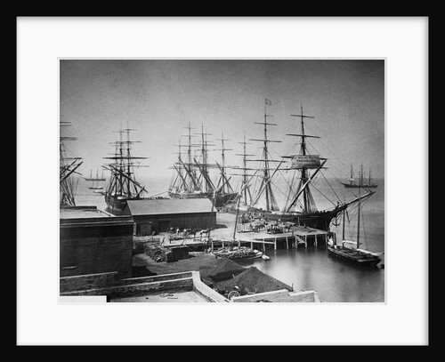 Ships Unloading at Crowell's Wharf by Anonymous