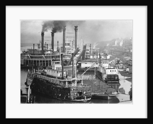 Paddleboats at Vicksburg Wharf by Anonymous