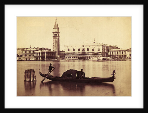 Two Men Riding in a Gondola by Anonymous